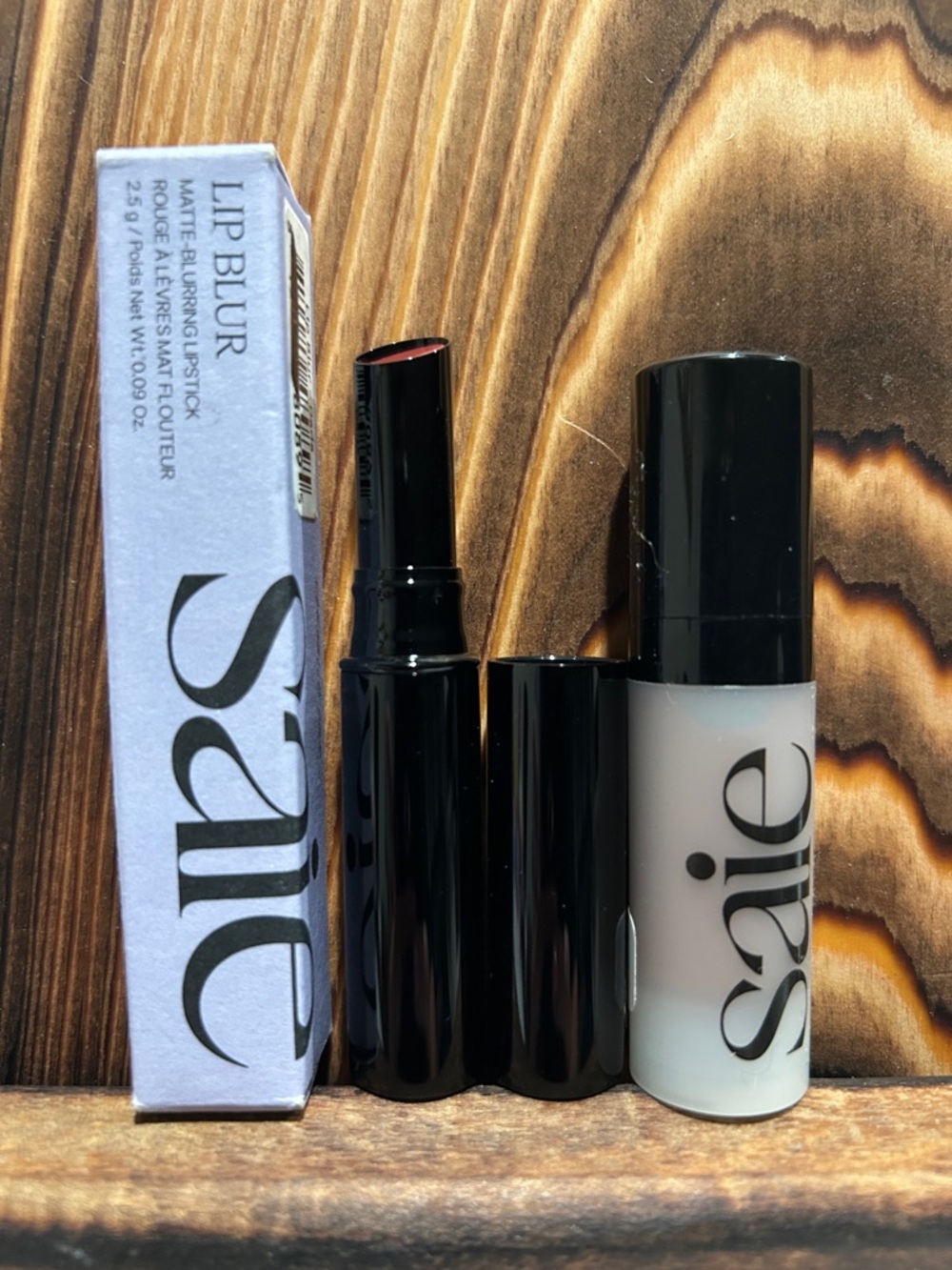 Saie Lip Blur Matte Lipstick — DADA and Swim Dew Bronzer